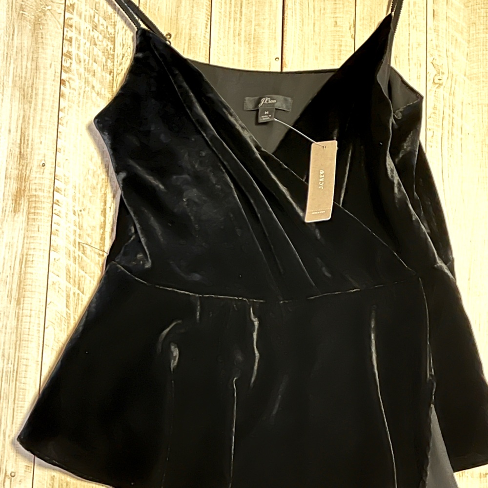 NWT J Crew velvet top size small